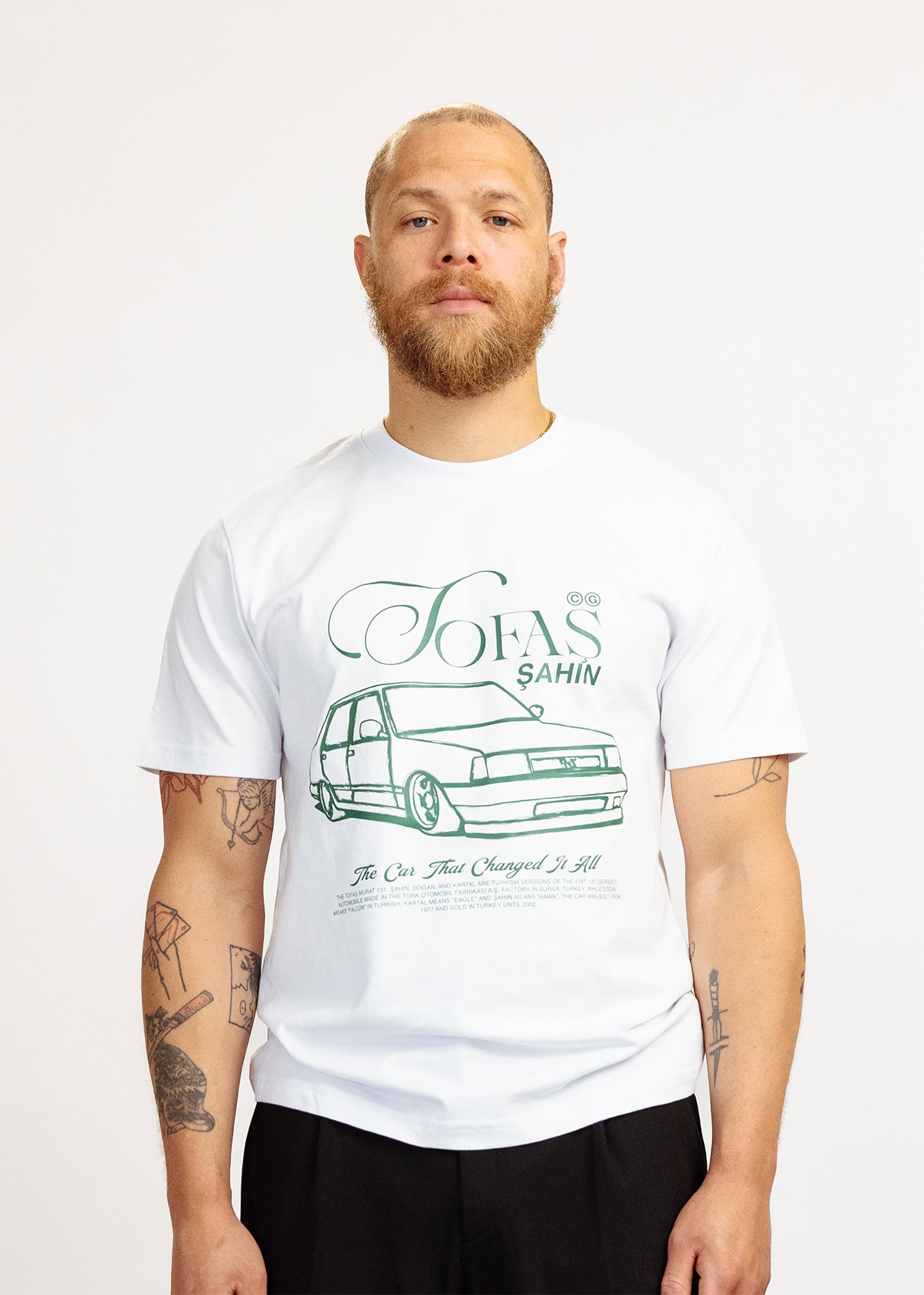 Tofaş T-shirt white/green