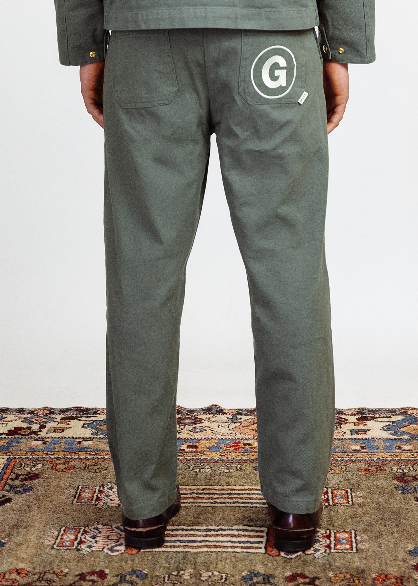 Worker Pants in Olive Green