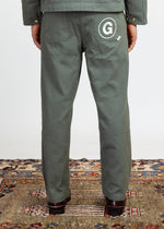 Worker Pants in Olive Green