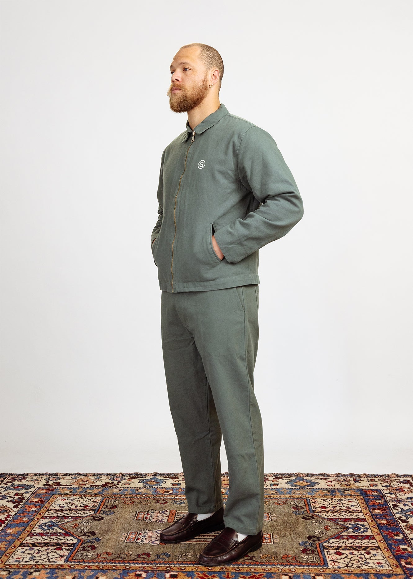 Worker Jacket Olive Green - Studio Güler