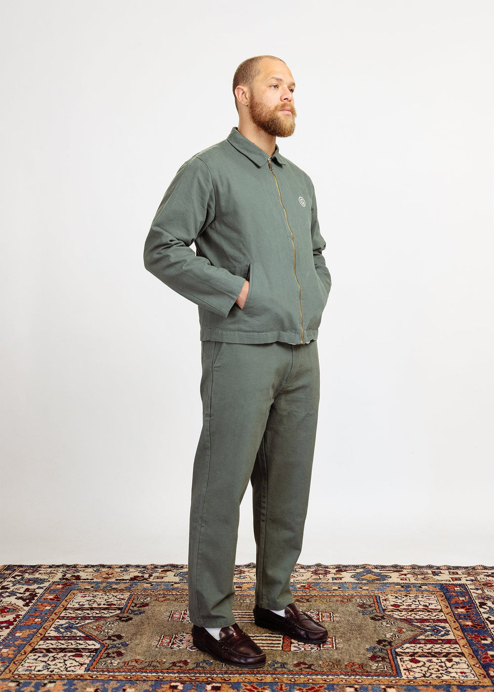 Worker Jacket Olive Green - Studio Güler